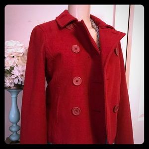 Abercrombie & Fitch Red East Vintage Coat